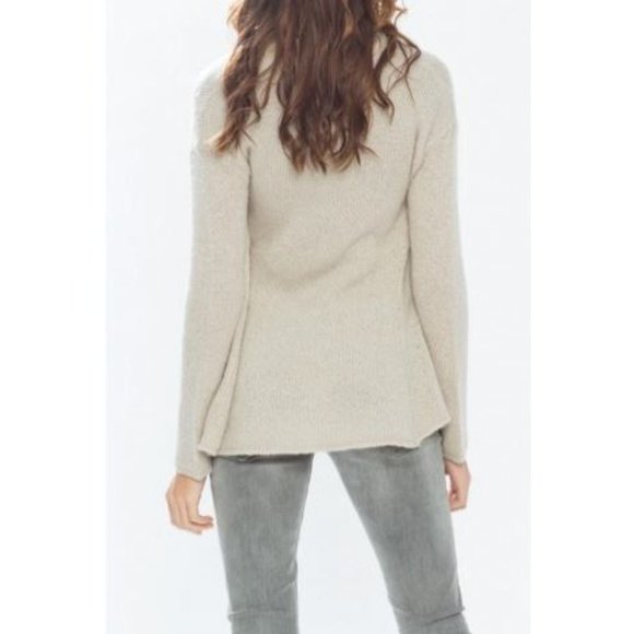 Wooden Ships Anthropologie Women's Gray Cozy Wrap Cardigan Size S/M 1162 - Picture 5 of 11